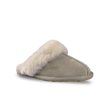 Load image into Gallery viewer, AUS WOOLI UGG Unisex Shelley Sheepskin Wool Slippers In Light Grey