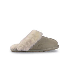 Load image into Gallery viewer, AUS WOOLI UGG Unisex Shelley Sheepskin Wool Slippers In Light Grey