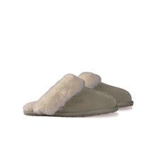 Load image into Gallery viewer, AUS WOOLI UGG UNISEX SHEEPSKIN WOOL SHELLEY Slippers - Light Grey