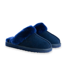 Load image into Gallery viewer, AUS WOOLI UGG UNISEX SHEEPSKIN WOOL SYDNEY Slippers - NAVY