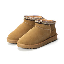 Load image into Gallery viewer, AUS WOOLI UGG Altona Sheepskin Wool Ankle Braid Boots In Camel