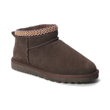 Load image into Gallery viewer, AUS WOOLI UGG Altona Sheepskin Wool Ankle Braid Boots In Chocolate