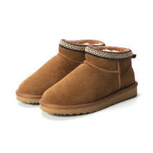 Load image into Gallery viewer, AUS WOOLI UGG Altona Sheepskin Wool Ankle Braid Boots In Tan
