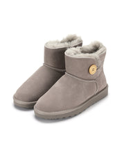 Load image into Gallery viewer, AUS WOOLI UGG Cabarita Sheepskin Short Button Boots In Light Grey