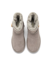 Load image into Gallery viewer, AUS WOOLI UGG Cabarita Sheepskin Short Button Boots In Light Grey