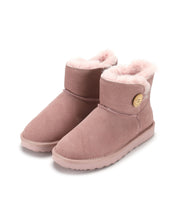 Load image into Gallery viewer, AUS WOOLI UGG Cabarita Sheepskin Short Button Boots In Pale Pink
