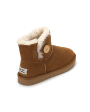 Load image into Gallery viewer, AUS WOOLI UGG Cabarita Sheepskin Short Button Boots In Chestnut/Tan
