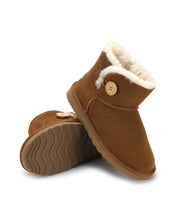 Load image into Gallery viewer, AUS WOOLI UGG Cabarita Sheepskin Short Button Boots In Chestnut/Tan