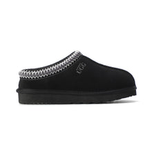 Load image into Gallery viewer, AUS WOOLI UGG Sheepskin Wool Ankle Braid Croydon Slippers -BLACK