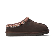 Load image into Gallery viewer, AUS WOOLI UGG Croydon Sheepskin Wool Ankle Braid Slippers In Chocolate