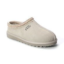 Load image into Gallery viewer, AUS WOOLI UGG Croydon Sheepskin Wool Ankle Braid Slippers In Light Grey