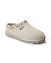 Load image into Gallery viewer, AUS WOOLI UGG Croydon Sheepskin Wool Ankle Braid Slippers In Light Grey