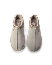 Load image into Gallery viewer, AUS WOOLI UGG Croydon Sheepskin Wool Ankle Braid Slippers In Light Grey