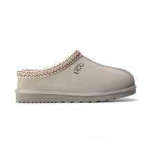 Load image into Gallery viewer, AUS WOOLI UGG Croydon Sheepskin Wool Ankle Braid Slippers In Light Grey