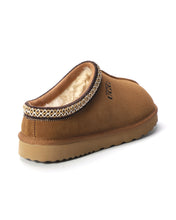 Load image into Gallery viewer, AUS WOOLI UGG Croydon Sheepskin Wool Ankle Braid Slippers In Chestnut/Tan