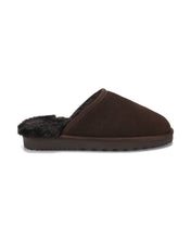 Load image into Gallery viewer, AUS WOOLI UGG Unisex Manly Sheepskin Wool Slippers In Chocolate