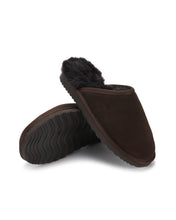 Load image into Gallery viewer, AUS WOOLI UGG Unisex Manly Sheepskin Wool Slippers In Chocolate