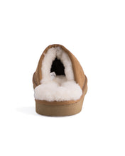 Load image into Gallery viewer, AUS WOOLI UGG Unisex Manly Sheepskin Wool Slippers In Chestnut/Tan