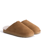Load image into Gallery viewer, AUS WOOLI UGG Unisex Manly Sheepskin Wool Slippers In Chestnut/Tan