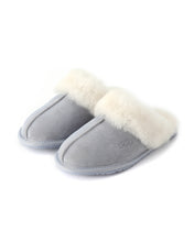 Load image into Gallery viewer, AUS WOOLI UGG Unisex Shelley Sheepskin Wool Slippers In Blue