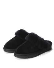 Load image into Gallery viewer, AUS WOOLI UGG Unisex Sydney Sheepskin Wool Slippers In Black