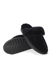 Load image into Gallery viewer, AUS WOOLI UGG Unisex Sydney Sheepskin Wool Slippers In Black