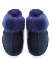 Load image into Gallery viewer, AUS WOOLI UGG Unisex Sydney Sheepskin Wool Slippers In Navy