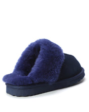 Load image into Gallery viewer, AUS WOOLI UGG Unisex Sydney Sheepskin Wool Slippers In Navy