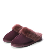Load image into Gallery viewer, AUS WOOLI UGG Unisex Sydney Sheepskin Wool Slippers In Plum