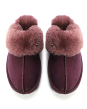 Load image into Gallery viewer, AUS WOOLI UGG Unisex Sydney Sheepskin Wool Slippers In Plum