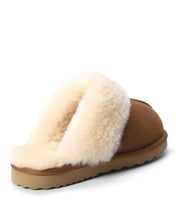Load image into Gallery viewer, AUS WOOLI UGG Unisex Sydney Sheepskin Wool Slippers In Chestnut/Tan