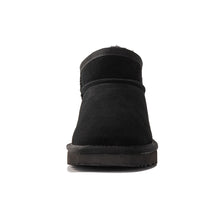 Load image into Gallery viewer, AUS WOOLI AUSTRALIA SHEEPSKIN CLASSIC ULTRA MINI BOOT - BLACK