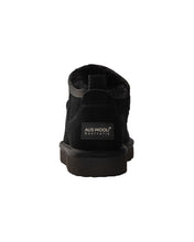 Load image into Gallery viewer, AUS WOOLI UGG Airlie Sheepskin Ultra Mini Boots In Black