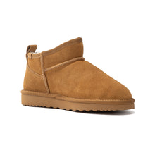 Load image into Gallery viewer, AUS WOOLI UGG Airlie Sheepskin Ultra Mini Boots In Camel
