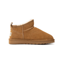 Load image into Gallery viewer, AUS WOOLI UGG Airlie Sheepskin Ultra Mini Boots In Camel