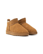 Load image into Gallery viewer, AUS WOOLI UGG Airlie Sheepskin Ultra Mini Boots In Camel