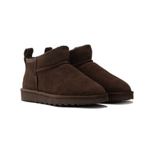 Load image into Gallery viewer, AUS WOOLI AUSTRALIA SHEEPSKIN CLASSIC ULTRA MINI BOOT - CHOCOLATE