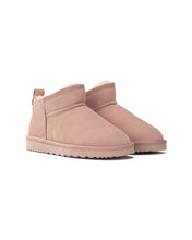 Load image into Gallery viewer, AUS WOOLI UGG Airlie Sheepskin Ultra Mini Boots In Pale Pink