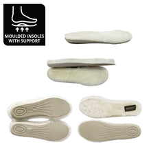 Load image into Gallery viewer, AUS WOOLI UGG SHORT SHEEPSKIN BUTTON BOOT - LIGHTGREY