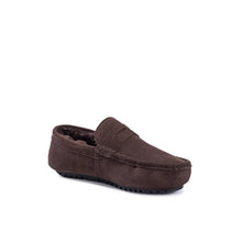 Load image into Gallery viewer, AUS WOOLI AUSTRALIA MENS TERRIGAL COSY MOCCASIN - CHOCOLATE