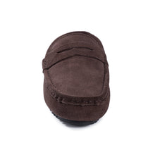 Load image into Gallery viewer, AUS WOOLI AUSTRALIA MENS TERRIGAL COSY MOCCASIN - CHOCOLATE