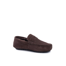 Load image into Gallery viewer, AUS WOOLI AUSTRALIA MENS TERRIGAL COSY MOCCASIN - CHOCOLATE