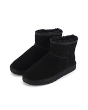 Load image into Gallery viewer, AUS WOOLI UGG Bondi Sheepskin Short Ankle Boots In Black