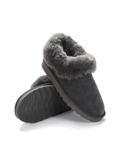 Load image into Gallery viewer, AUS WOOLI UGG Unisex Coogee Sheepskin Wool Ankle Slippers In Grey