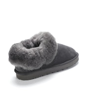 Load image into Gallery viewer, AUS WOOLI UGG Unisex Coogee Sheepskin Wool Ankle Slippers In Grey