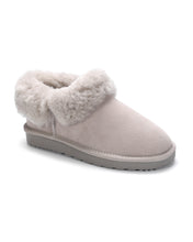 Load image into Gallery viewer, AUS WOOLI UGG Unisex Coogee Sheepskin Wool Ankle Slippers In Light Grey