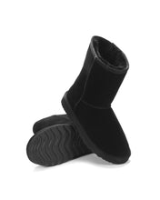 Load image into Gallery viewer, AUS WOOLI UGG Cronulla Sheepskin Mid Calf Boots In Black