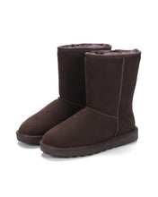 Load image into Gallery viewer, AUS WOOLI UGG Cronulla Sheepskin Mid Calf Boots In Chocolate