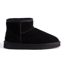 Load image into Gallery viewer, AUS WOOLI UGG SHORT SHEEPSKIN ANKLE BOOT - Black