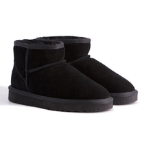 Load image into Gallery viewer, AUS WOOLI UGG SHORT SHEEPSKIN ANKLE BOOT - Black
